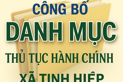 Quyết định phê duyệt Quy trình nội bộ giải quyết 02 nhóm TTHC liên thông điện tử
